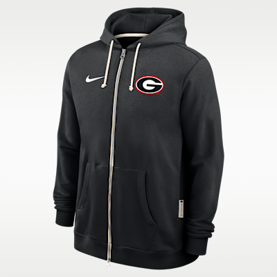 Georgia Sideline Men's Nike Dri-FIT College Full-Zip Hoodie. Nike.com